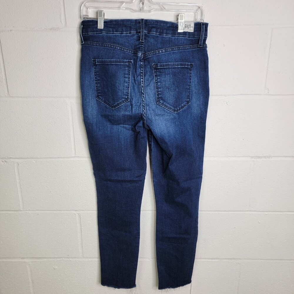 Frank & Eileen Womens Blue Denim Sligo Skinny Jean Raw Hem Size 28 Boho Classic - Picture 5 of 14